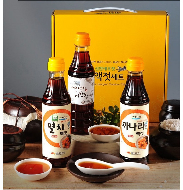 신안어담 액젓선물 3종세트[어간장430ml 1병+멸치430ml 1병+까나리430ml 1병] (HIT 상품), 1세트