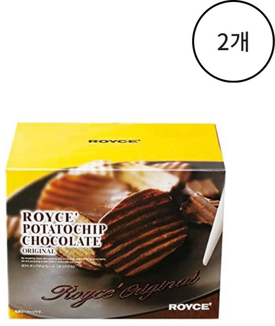 로이스 초콜릿 포테이토칩 오리지널, 190g, 2개
