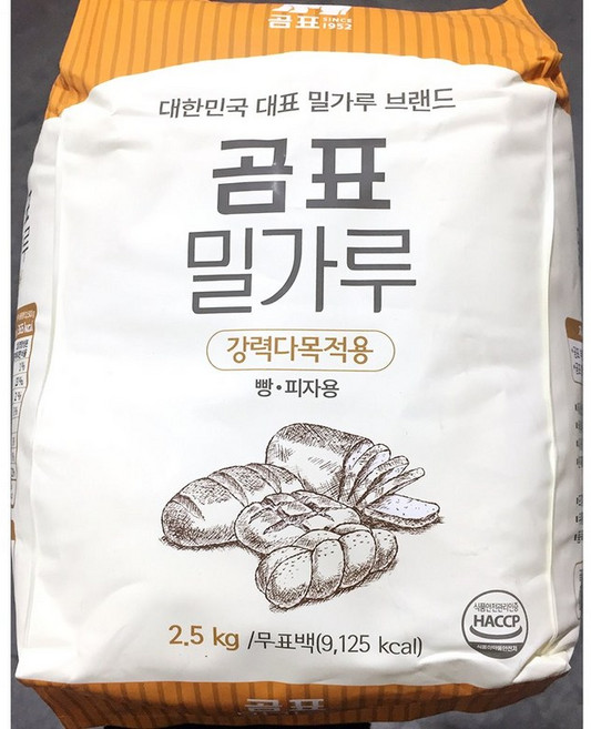 강력밀가루 (곰표 2.5K)X6, 2.5kg, 6개