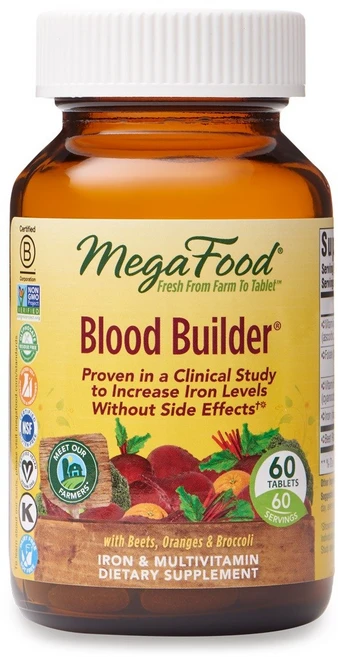Megafood 블러드 빌더 타블렛, 1개, 60정 - 쿠팡