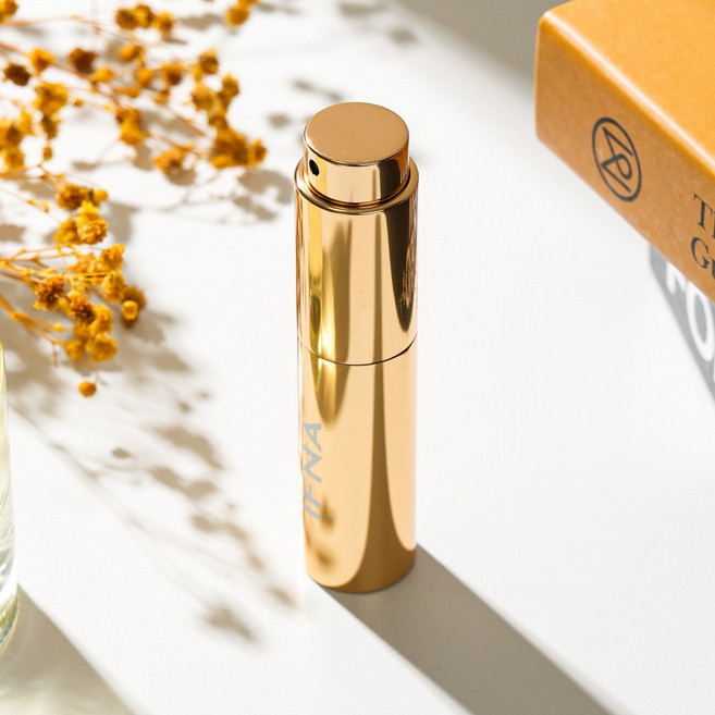 IFNA 뚜껑없는 트위스트락 펌핑식 충전 향수공병 5ml, 1개, Gold