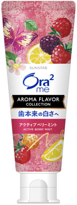 일본 치약 썬스타 오라투 아로마치약 액티브베리민트, 6개, 130g
