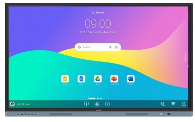 (BENQ) 벤큐 4K 전자칠판 구글서비스 탑재(서울지역 189cm(75인치) (RM7504), RM7504