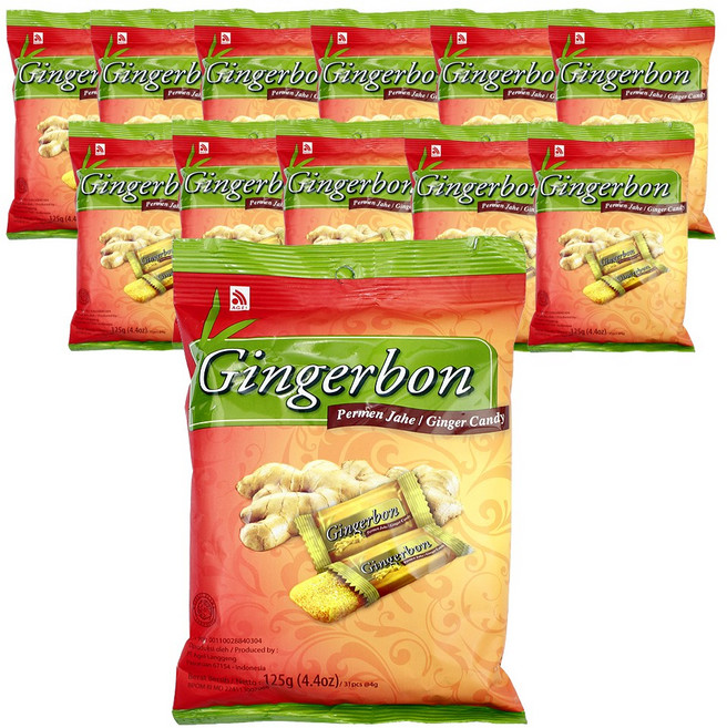 진저본 생강젤리, 12개, 125g