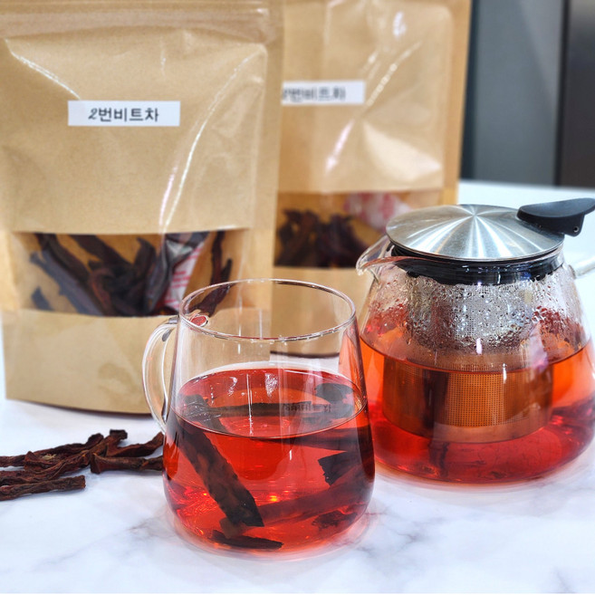 해독에 좋은 비트차.피로 회복에 좋은 비트차.2번 찌고 볶은 비트차, 1개, 20개입, 30g