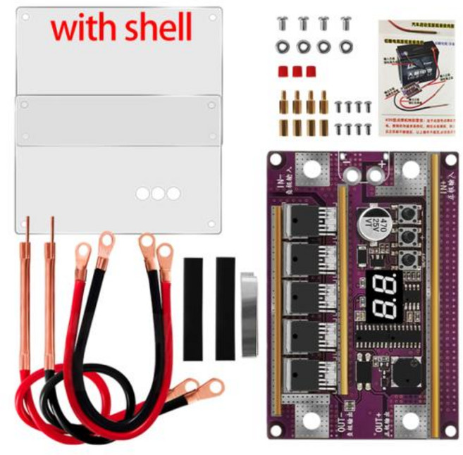 100 기어 DIY 스폿 용접기 1015V 2600A 015Mm 디지털 스폿 용접기 18650 리튬 배터리 35Cm 용접 펜 DIY 스폿 용접기 키트, 1)with shell, 1개