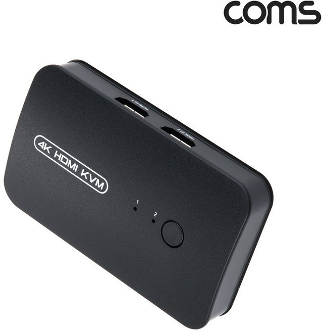 (Coms) 컴스 TB586 (KVM스위치/2:1/HDMI/케이블 포함), 1개