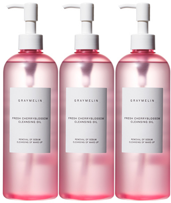 그레이멜린 프레쉬 체리블라썸 클렌징 오일, 400ml, 3개