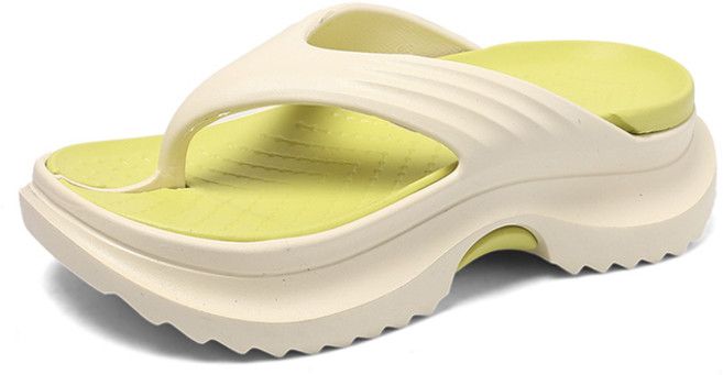 NEW 여성 6cm 슬리퍼 키높이 플립플랍 EVA 통기성 미끄럼방지 해수욕장 아웃도어 데일리 슬리퍼