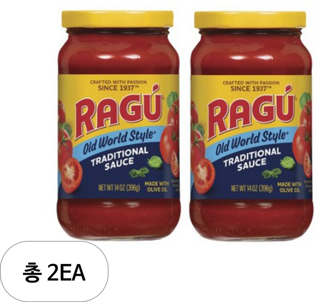 라구 트레디셔널 소스, 396g, 2개