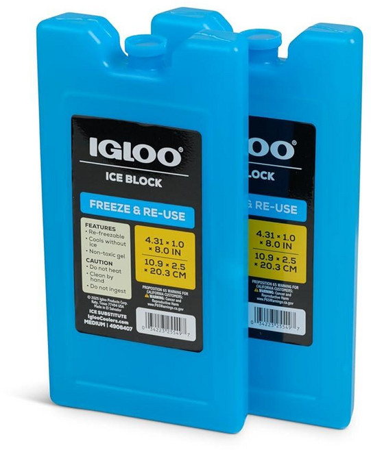 Igloo Maxcold 소형 아이스 블록 2팩 블루, 2PK Medium