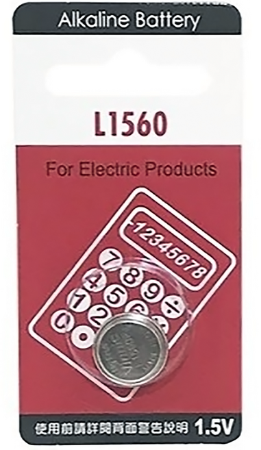 Vinnic L1560 1.5V 鈕釦電池, 1個
