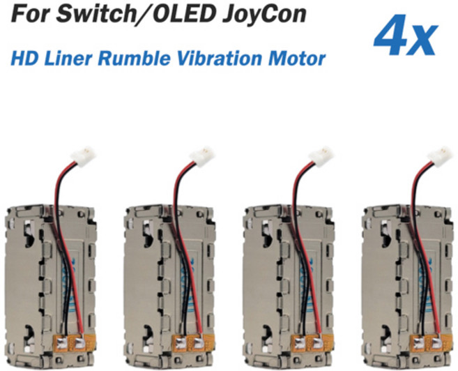 닌텐도 스위치 조이콘 교체용 24개 오리지널 HD 진동 모터 OLED 조이콘용 ALPS HD 진동 모터, 2)4pcs HD Rumble Motor