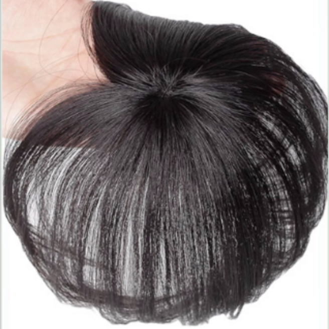 라이포여성앞머리정수리부분가발, 1개, 자연검정