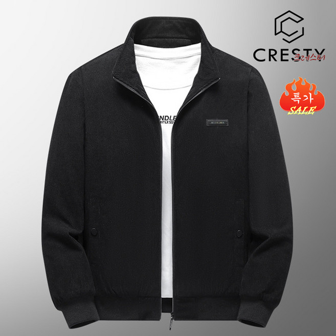 크레스티 남성 베이직 무지 캐주얼 플리스 점퍼 겨울 데일리 방한 따뜻한 도톰 뽀글이 패딩