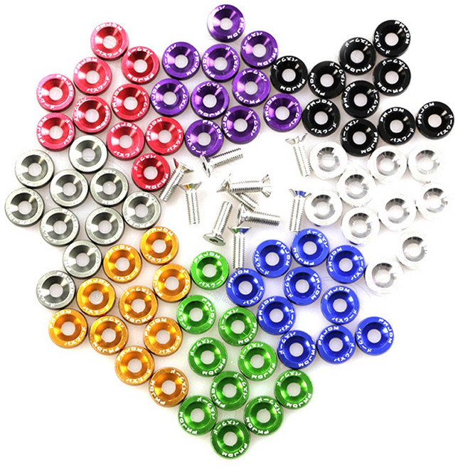발통마켓 두랄루민 엔진룸 와샤 와셔 나사 볼트 전차종 너트 컬러