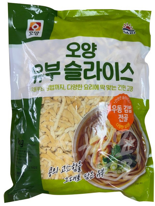 오양 유부 슬라이스 1kg, 1개