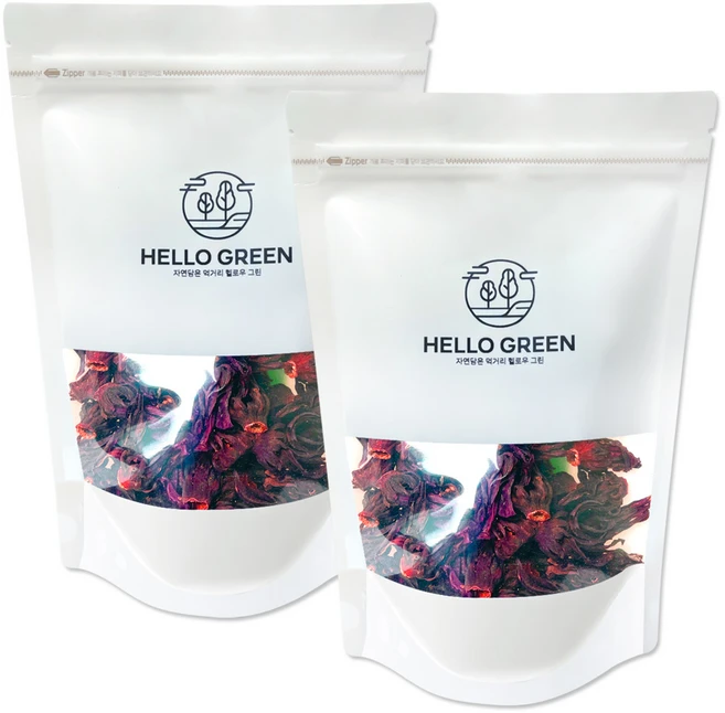 헬로우그린 히비스커스 꽃 잎차, 150g, 1개입, 2개 - 쿠팡