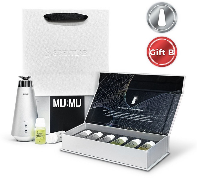 센트랩 무무 가정용 차량용 아로마 디퓨저 프리미엄 전자 무선 자동 오브제 고급 방향제 새차 집들이 선물, 1개, 10ml, Gift Package B