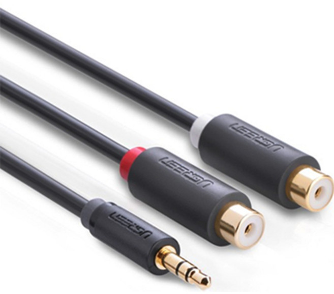 AUX3.5mm 스테레오 to RCA 2선 케이블 0.3m 유그린U-10547, 쿠팡다사랑 본상품선택, 1