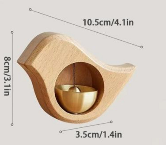 띵샤 도파민나무 소재 초인종 바람 종소리 입구 열기 장식 골동품 무선 집 장식용, S8 doorbell