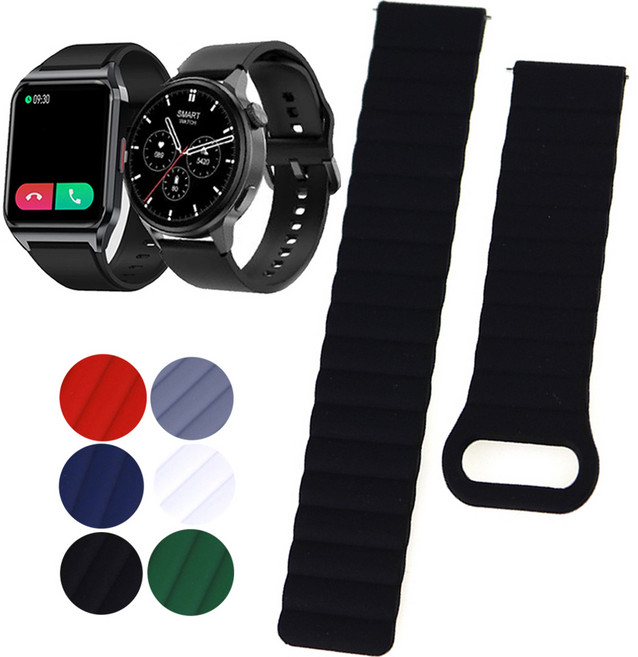 에코너 렉쏘N3 스마트워치 N1 스트랩 우레탄 자석 호환줄, 02 MAGU02BU20 네이비, 1개