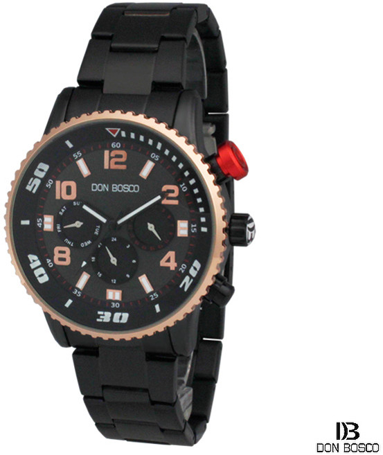 행사 돈보스코 남성용 메탈시계 남자 손목시계 패션시계 블랙 DB-728