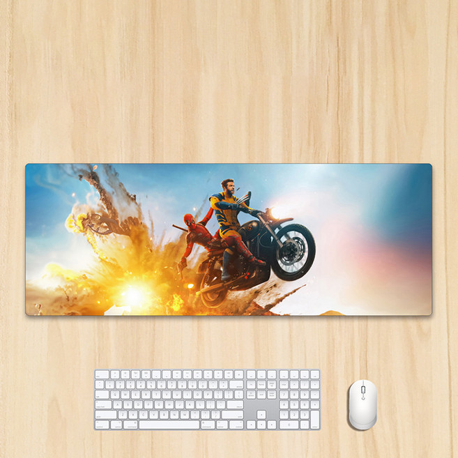 마블코믹스 데드풀과 울버린 굿즈 Deadpool&Wolverine 마우스 게이밍 장패드, AD. 80x30x0.3cm DEADPOOL3, 1개