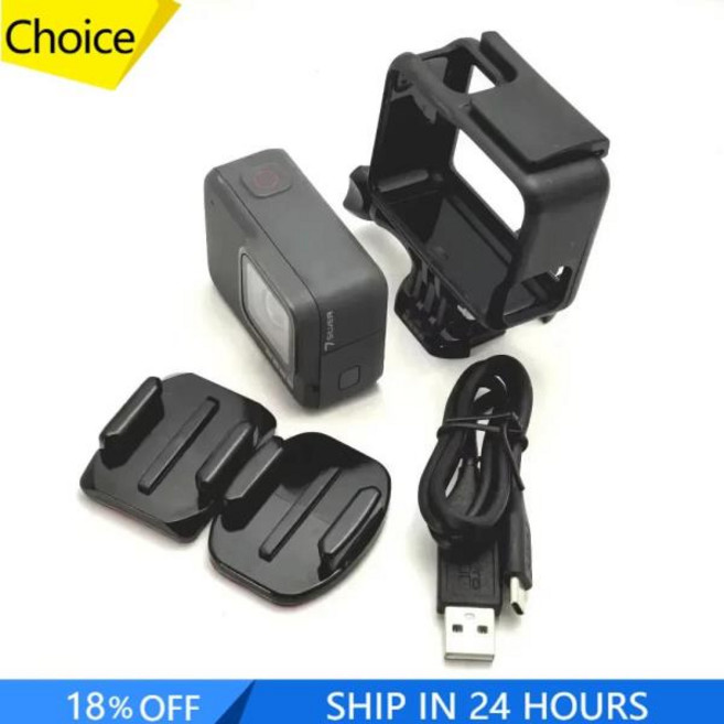 GoPro Hero 7 실버 액션 카메라 스포츠 12MP 사진 라이브 스트리밍 캠 4K 60fps 1080P 240fps용