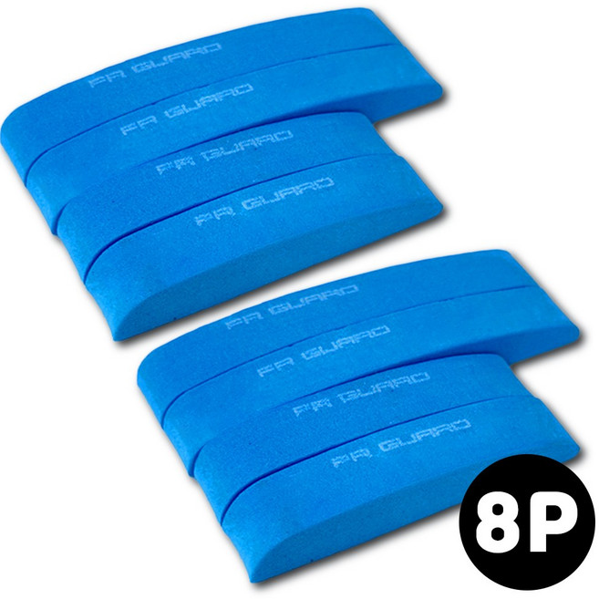 띵크센스 자동차 문콕방지 스펀지 도어 가드 스티커, 2세트, 블루