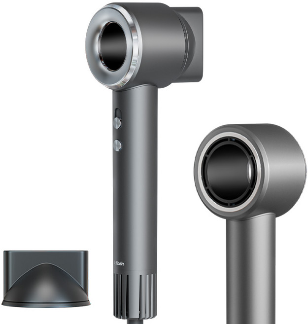 Dr.flash 헤어 드라이어 초고속 BLDC 모터 1500W + 자기흡입노즐 S7, 그레이