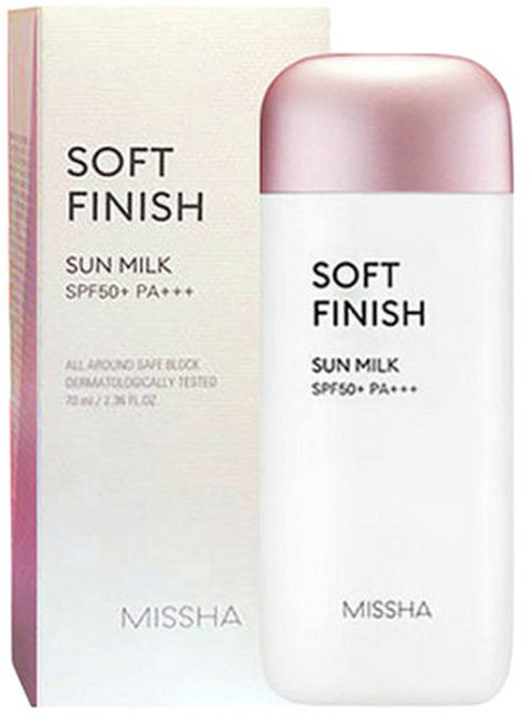 미샤 올 어라운드 세이프 블록 소프트피니쉬 선 밀크 70ml, 1개