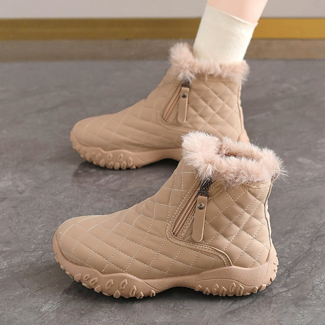 Modern Fashion 여성 발편한 하이탑 털안감 부츠 지퍼 방한 슈즈 L81