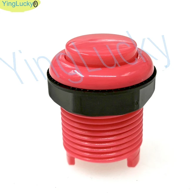 Yinglucky 28mm 고품질 아케이드 버튼 DIP 푸시 게임기 용 스위치 키스터, 05 1PCS pink