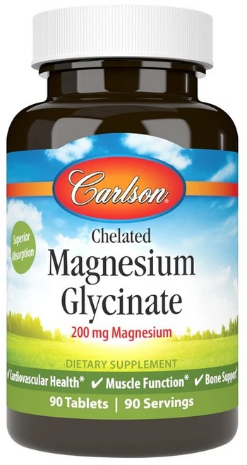 칼슨랩스 carlson labs Chelated Magnesium 180 Count, 90정, 1개 - 쿠팡