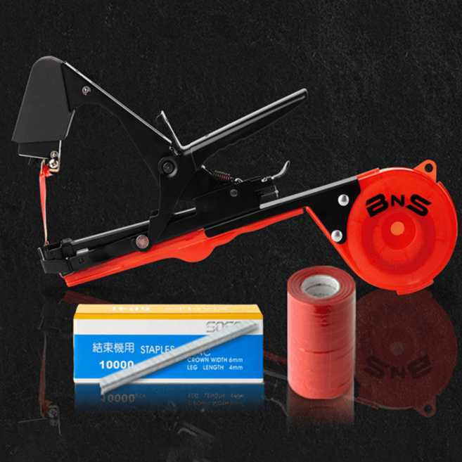 원예 결속기 '무꺼락' ( 본체 + 전용 테이프 10통 + 전용 스템플러 10 000개 ), 2세트