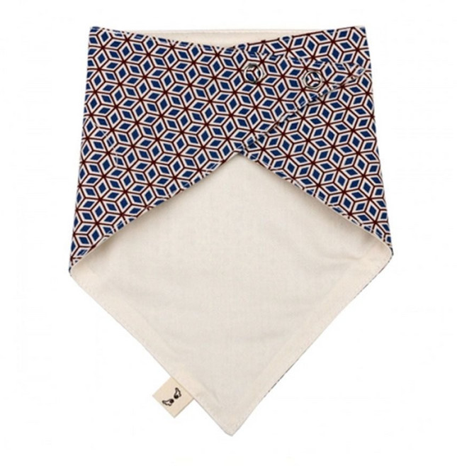 오가닉 스카프빕 다이아몬드 X2개 유아 턱받이 목수건 hol+129aW