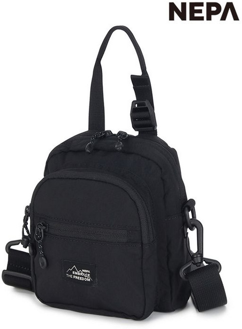 네파 공용 줌인 크로스백 7KE7511, BLACK_C01