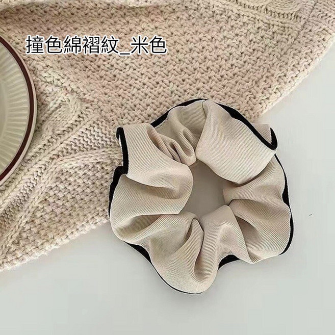 東大門髮飾 緞面蝴蝶結髮圈 千鳥紋髮帶 飄帶髮飾