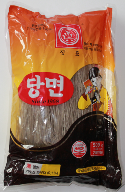 국내생산 진표당면, 6개, 500g