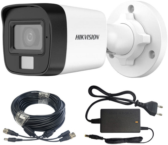 하이크비전 200만화소 풀HD 야간칼라 CCTV카메라 패키지 실외 뷸렛형 야외 방수, 200만화소 야간칼라 실외카메라 패키지, 1개