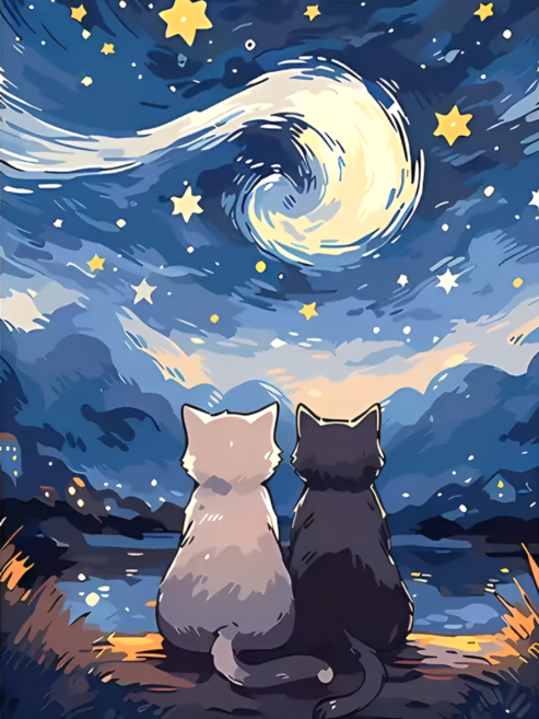 앤드 DIY 보석십자수 액자형 보석 십자수 세트 30X40cm, N041, 1세트