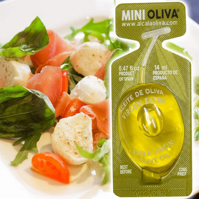 Minioliva 미니 올리바 미니올리브유 일회용올리브오일 캡슐용, 14ml, 20개