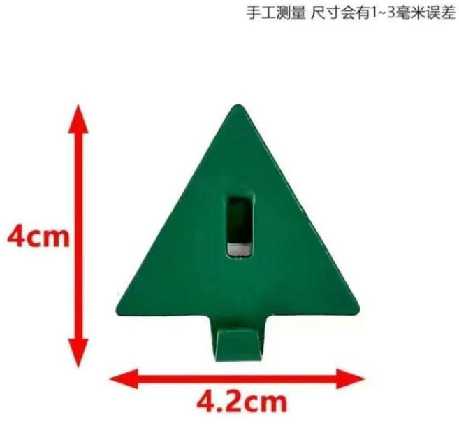 洞洞板掛鉤配件 多色烤漆 6mm通用掛勾 收納整理, 1個, 純綠色三角形,6個套裝, 純綠色, 三角形