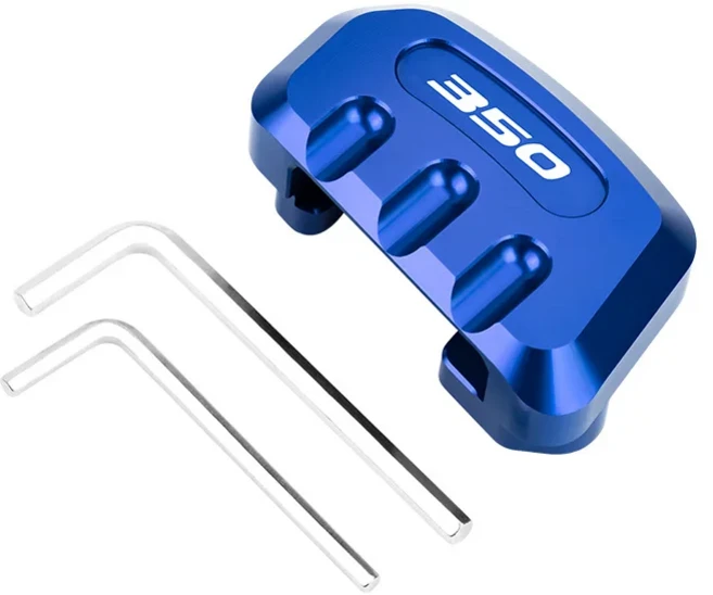 혼다 Forza/NSS FORZA350 300 250 오토바이 센터 마운트 풋 사이드 스탠드 확장 확대기 패드 액세서리, 02 350-Blue, 1개