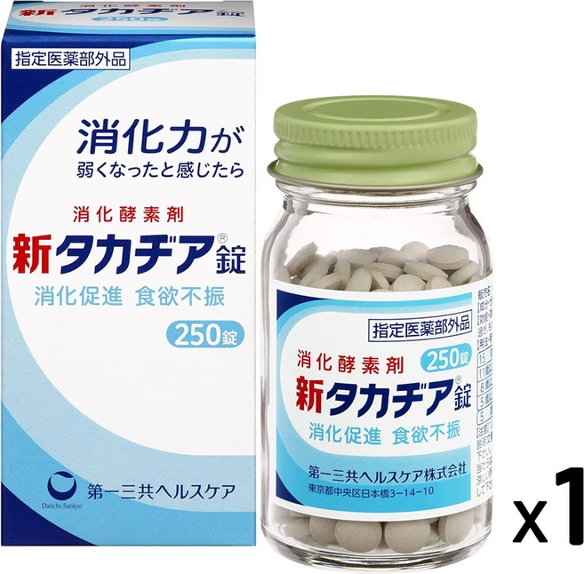 일본 신타카치아 250정 소화제 효소제 위장영양제, 1개 - 쿠팡