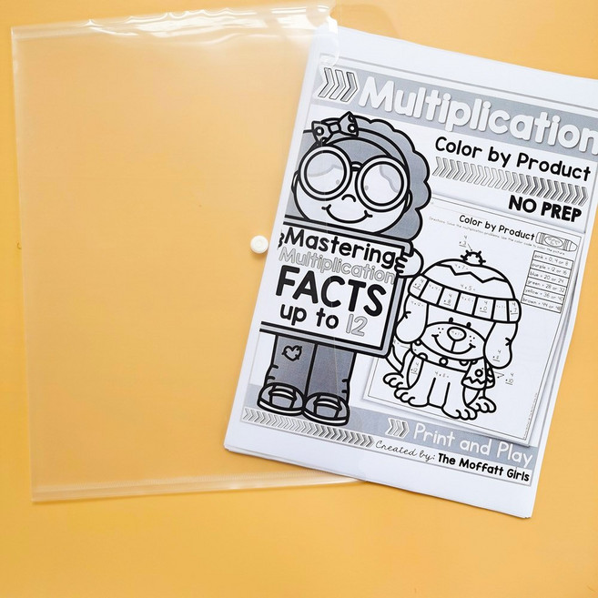 Multiplication Exercises 초등 수학 연습장 어린이 홈스쿨 워크북 숫자 워크북, Style 4 (29 Pages)