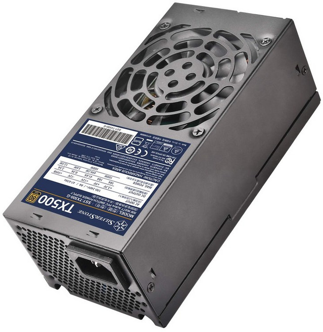 Silver Stone TFX 電源 직출 슬리브 케이블 전원 80Plus Gold 인증 ATX 전원 500W SST-TX500-G 【일본 정규 대리점품】, 1개