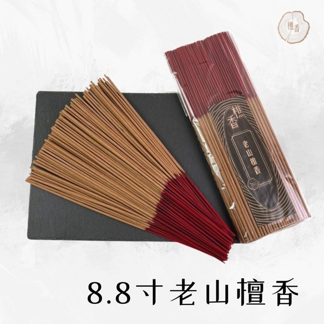 樵香行 老山檀香 8.8寸 環保立香, 1個, 新山 八寸八(約26.6公分) 4兩。