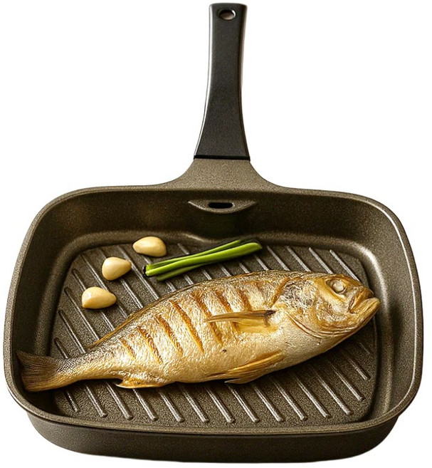 냄새안나는 사각 생선구이팬 그릴팬 연기안나는 후라이팬, 1개, 27cm